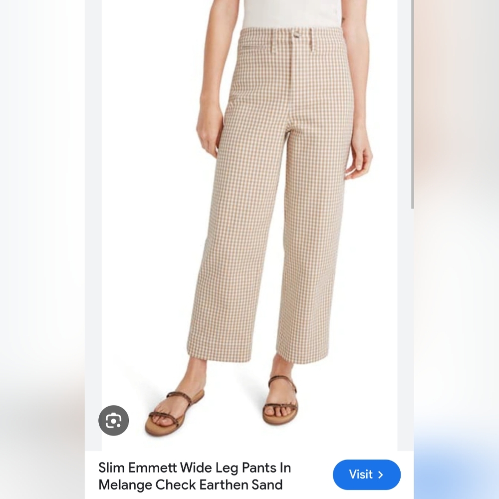 Slim Emmett wide-leg crop Size 28W